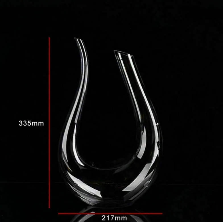 Crystal U-shaped 1500ml Wine Decanter - Luhinzo Picks