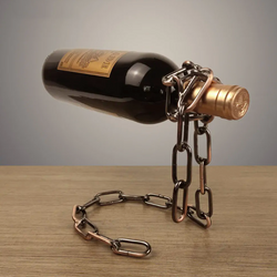 Magic Iron Chain Wine Bottle Holder - Luhinzo Picks