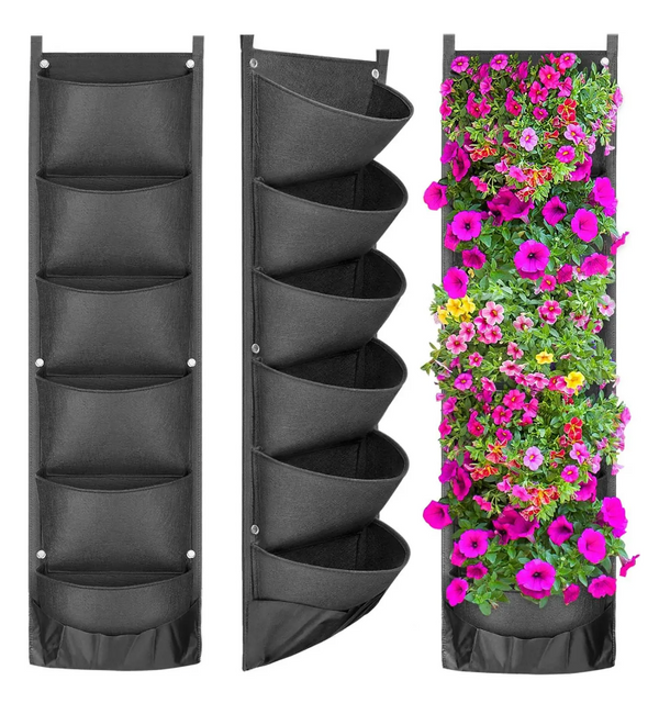 Vertical Hanging Garden Flower Pots - Luhinzo Picks