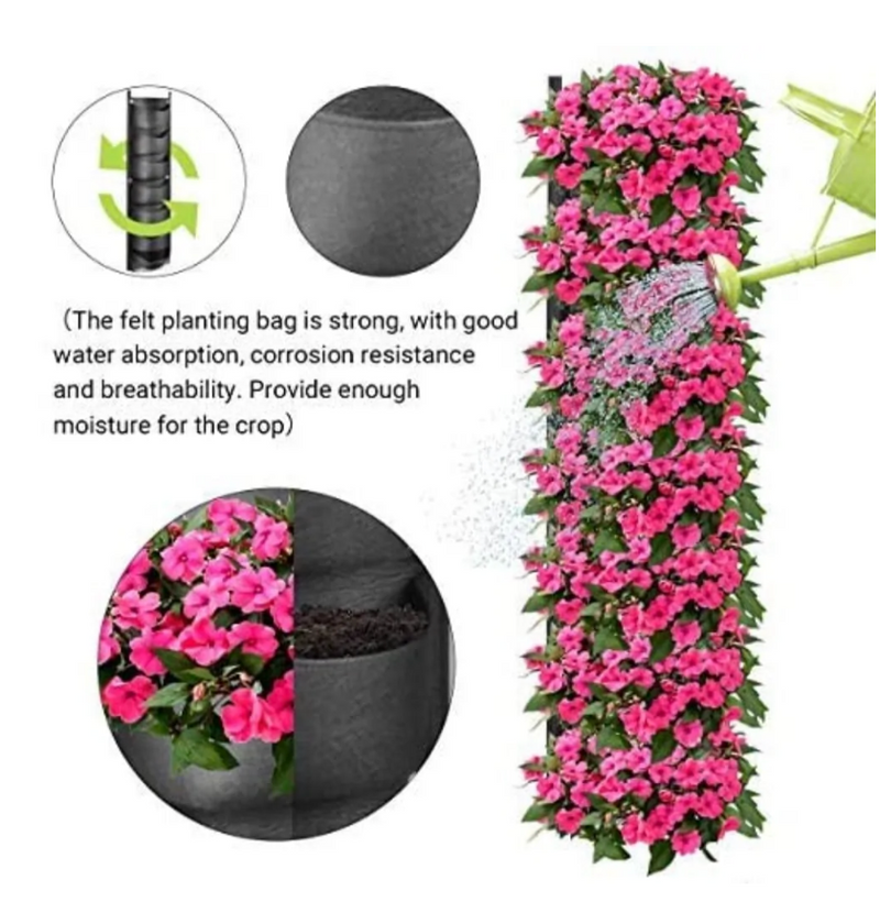 Vertical Hanging Garden Flower Pots - Luhinzo Picks