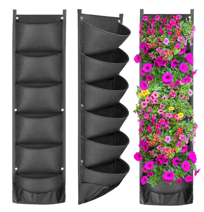 Vertical Hanging Garden Flower Pots - Luhinzo Picks